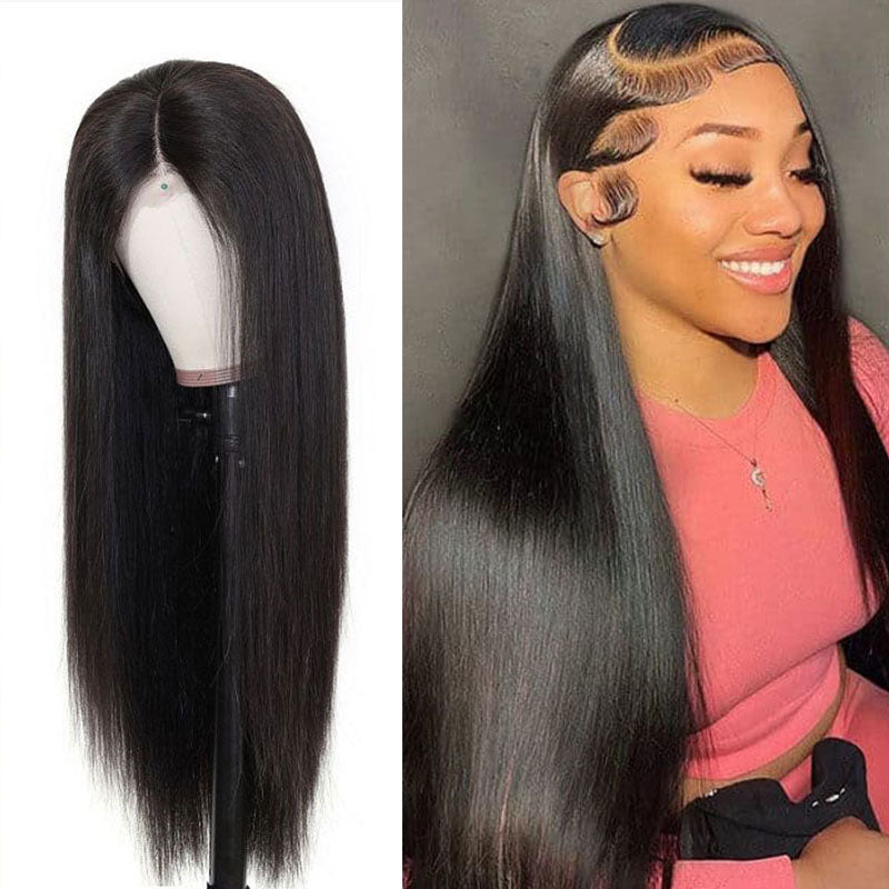 VIYA Straight 13x6 Lace Frontal Wig Natural Black Human Hair Wig