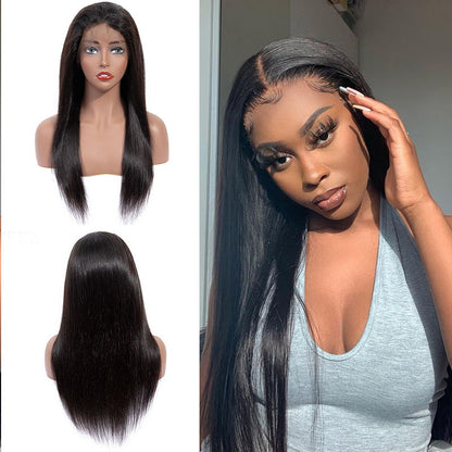 VIYA Straight 13x6 Lace Frontal Wig Natural Black Human Hair Wig