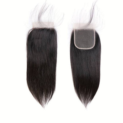 VIYA Straight 3 Pcs Bundles Hair Weft With 5x5 HD Lace Closure Human Hair