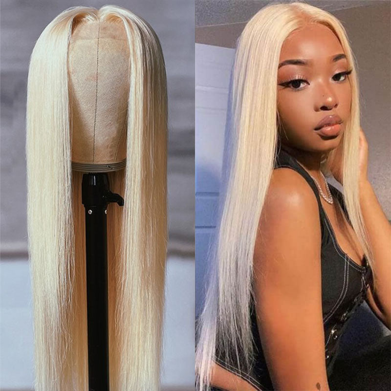VIYA Straight 613 Blonde Full Size™ Glueless 13x4 HD Lace Frontal Human Hair Wig