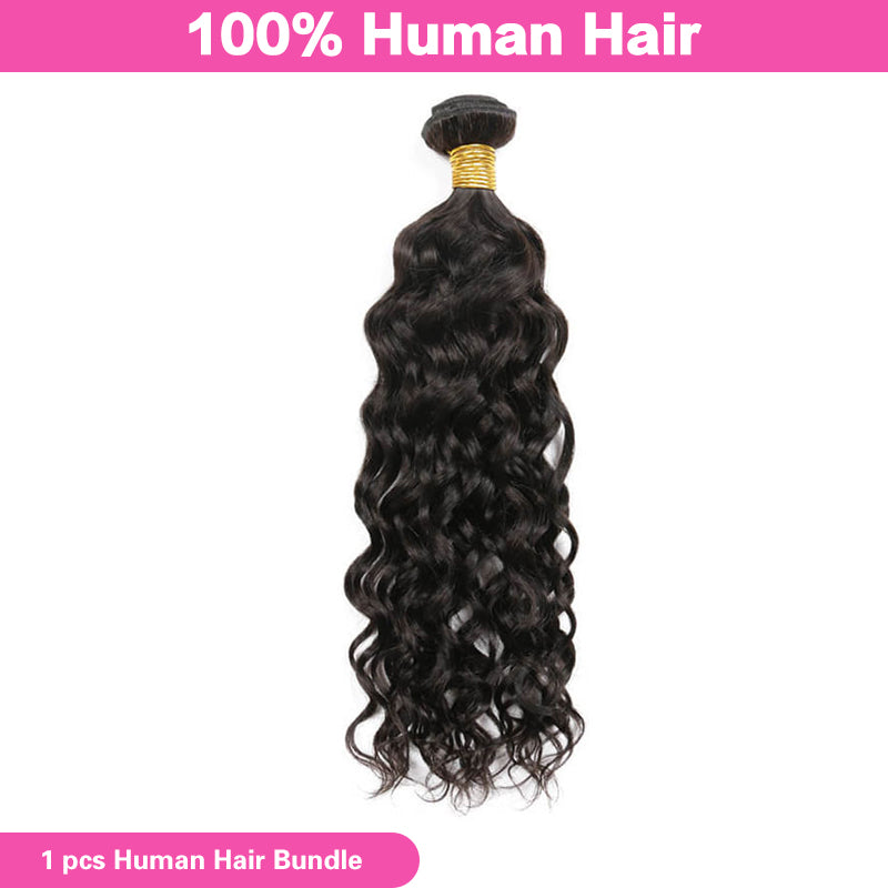 VIYA Water Wave 1 Bundle Hair Weft Natural Black Human Hair