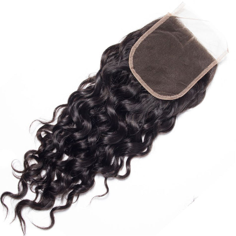 VIYA Water Wave 1 HD Lace Closure Natural Black Human Hair