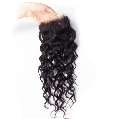 VIYA Water Wave 1 HD Lace Closure Natural Black Human Hair