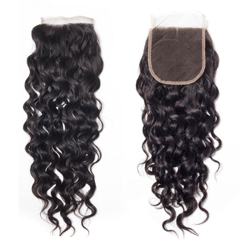 VIYA Water Wave 1 HD Lace Closure Natural Black Human Hair