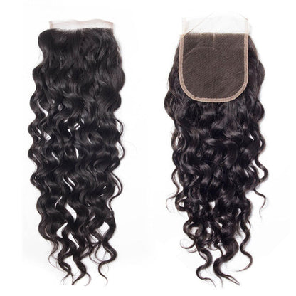 VIYA Water Wave 1 HD Lace Closure Natural Black Human Hair