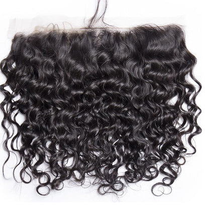 VIYA Water Wave 13x4&amp;13x6 HD Lace Frontal Natural Black Human Hair
