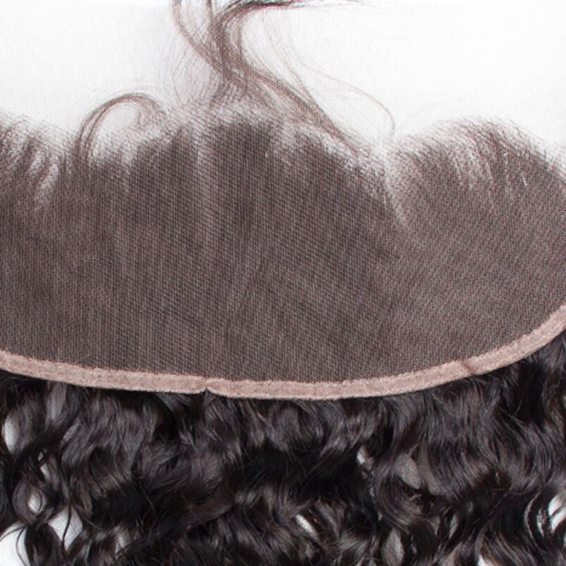 VIYA Water Wave 13x4&amp;13x6 HD Lace Frontal Natural Black Human Hair