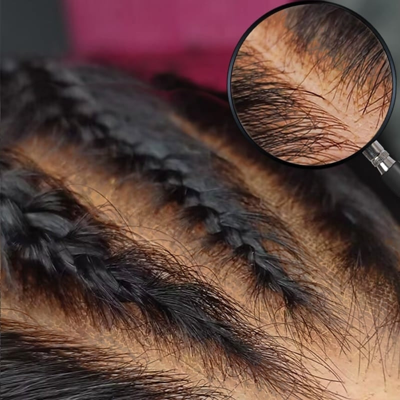 VIYA Pre Cut Deep Wave 5x5 HD Lace Glueless Wig Natural Black Human Hair Wig