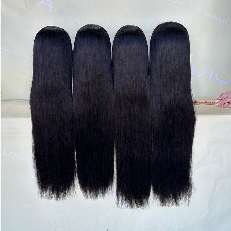 VIYA 2 PCS 5x5 HD Lace Closure All Pre Styled Natural Black Wig Wholesale Package Deal