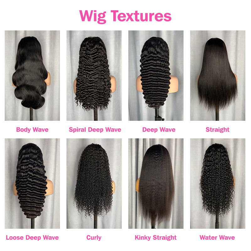 VIYA 5 PCS 13x6 HD Lace Frontal All Pre Styled Natural Black Wig Wholesale Package Deal