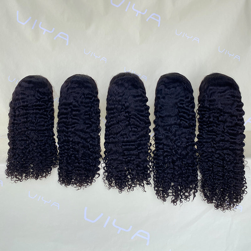 VIYA 3 PCS 13x6 Transparent Lace Frontal All Pre Styled Natural Black Wig Wholesale Package Deal
