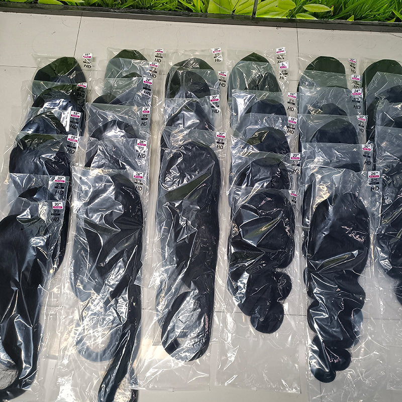 VIYA 3 PCS 13x6 HD Lace Frontal Popular Textures All Pre Styled Natural Black Wig Wholesale Package Deal